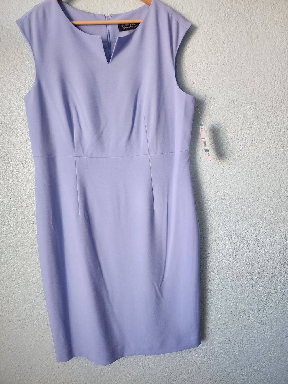 Black Label By Evan Picon Baby Blue Midi Sheath Dress